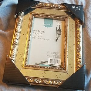 Mirror Silver & Gold Photo Frame 4x6 NEW